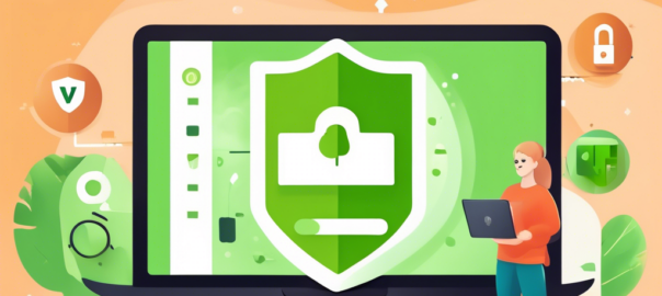 Create an image showing a user navigating through a VPN website, with the IPVanish logo prominently displayed. The screen shows a guided, step-by-step process for obtaining a free trial, including clicking on links and filling out forms. The background features secure digital icons like a shield, lock, and key, all symbolizing internet privacy and security.